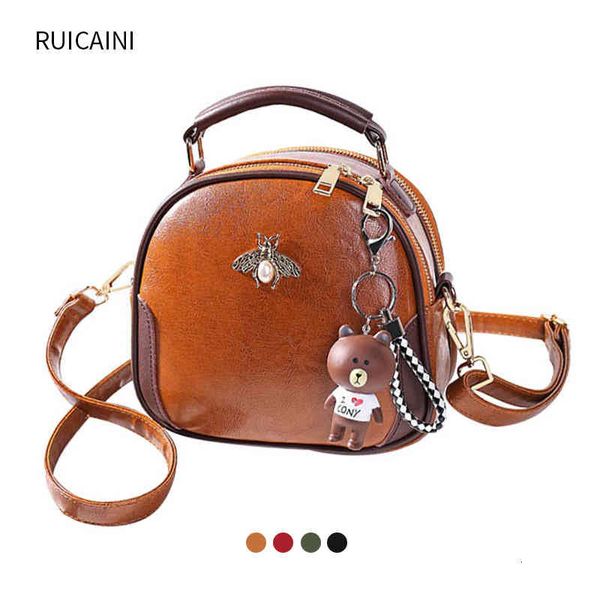 bags handbag hands 2021 women's bag cute small bear pendant oblique cross trend portable oil wax leather round, Black;red
bags handbag hands 2021 women's bag cute small bear pendant oblique cross trend portable oil wax leather round, Black;red