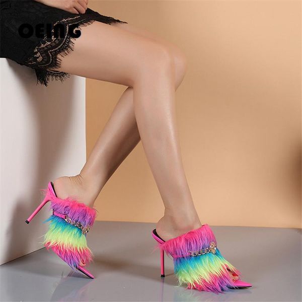 sandals fashion women summer thin heels slipper colorful feather metal chain decor slip on peep toe sandalias mujer 2021, Black
sandals fashion women summer thin heels slipper colorful feather metal chain decor slip on peep toe sandalias mujer 2021, Black