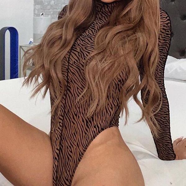 casual women's bodysuit zebra print mesh sheer bodycon long sleeve high neck rompers 2021 early spring style jumpsuits &, Black;white
casual women's bodysuit zebra print mesh sheer bodycon long sleeve high neck rompers 2021 early spring style jumpsuits &, Black;white