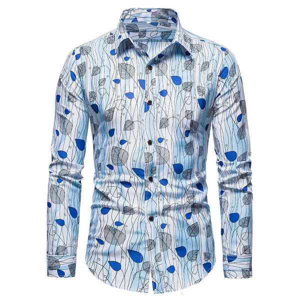 men's casual shirts ins mens leaves print autumn cotton dress long sleeved turn-down collar british style jackets 9a49, White;black
men's casual shirts ins mens leaves print autumn cotton dress long sleeved turn-down collar british style jackets 9a49, White;black