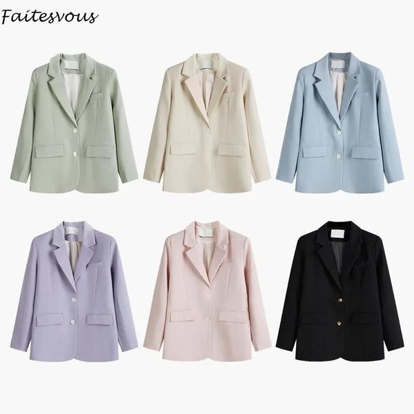 women's suits & blazers fashion business women spring autumn 2021 korean loose suit jackets causal multi color single breasted coats, White;black
women's suits & blazers fashion business women spring autumn 2021 korean loose suit jackets causal multi color single breasted coats, White;black