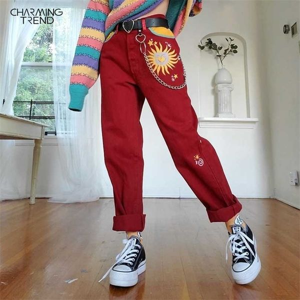 women's casual sun print straight trousers red streetwear long pants harem for women high waist ladies vintage 211115, Black;white
women's casual sun print straight trousers red streetwear long pants harem for women high waist ladies vintage 211115, Black;white
