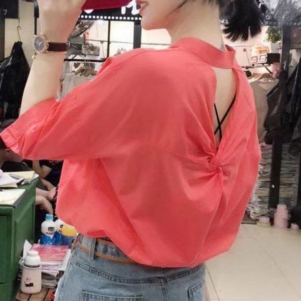 women's blouses & shirts shirt summer loose openwork blouse women blusas ropa de mujer, White
women's blouses & shirts shirt summer loose openwork blouse women blusas ropa de mujer, White