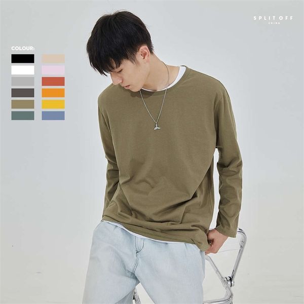 men's t-shirts t shirt long sleeve autumn round neck solid color base thin cotton with casual foix, White;black
men's t-shirts t shirt long sleeve autumn round neck solid color base thin cotton with casual foix, White;black