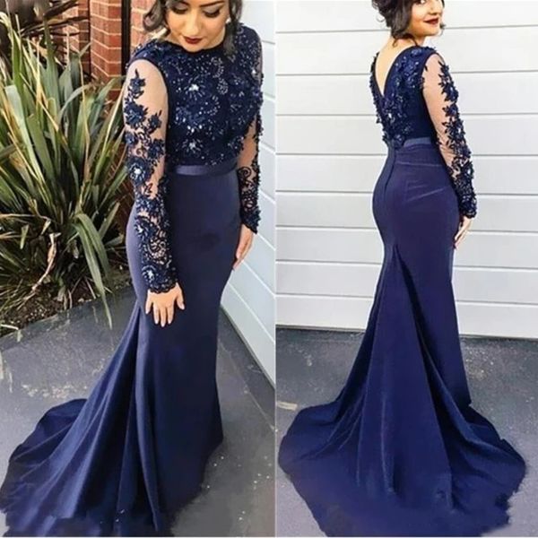 scoop neck satin evening dresses with lace appliques new long sleeves prom dress, Black;red
scoop neck satin evening dresses with lace appliques new long sleeves prom dress, Black;red