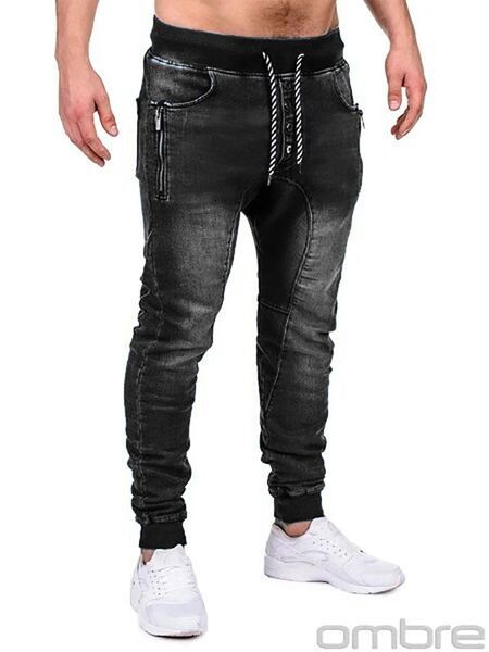 men's jeans men drawstring high waist joggers jean pants mens casual biker straight denim washed pant trousers black/ blue
men's jeans men drawstring high waist joggers jean pants mens casual biker straight denim washed pant trousers black/ blue