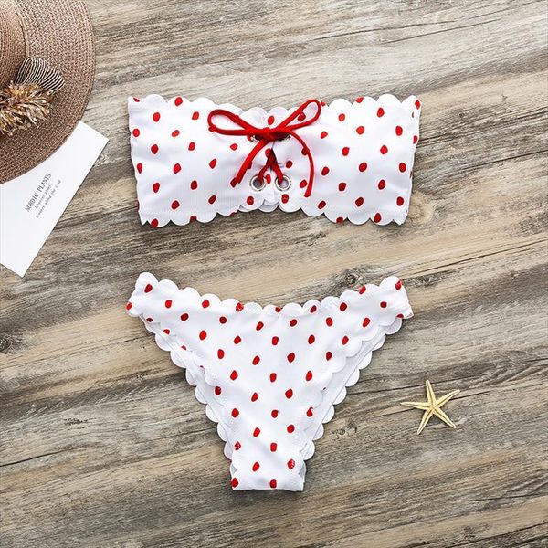 polka dot bikini women womens swimsuits bandeau push up summer beachwear swimsuit female print set bathing suit, White;black
polka dot bikini women womens swimsuits bandeau push up summer beachwear swimsuit female print set bathing suit, White;black