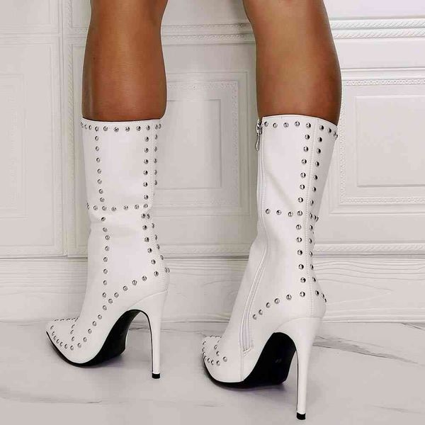 boots female pointed toe ankle brand high heels rivet zipper boots women party clubwear designer shoes woman xajb, Black
boots female pointed toe ankle brand high heels rivet zipper boots women party clubwear designer shoes woman xajb, Black