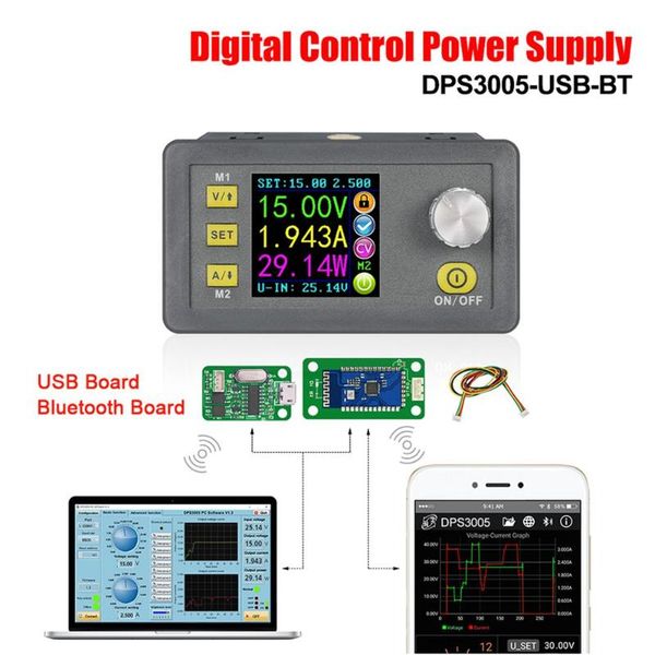 multimeters dps3005 dc-dc constant voltage current step down power supply module usb/bluetooth communication board buck converter
multimeters dps3005 dc-dc constant voltage current step down power supply module usb/bluetooth communication board buck converter