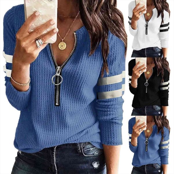 v neck long sleeve zipper womens shirt knit loose fitting thermal tunic woman jacket mujer de moda, White
v neck long sleeve zipper womens shirt knit loose fitting thermal tunic woman jacket mujer de moda, White