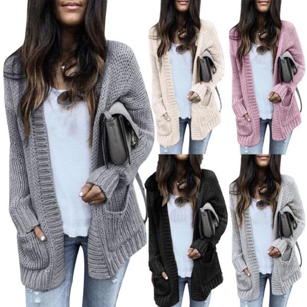 women's knits & tees 80% 2021 autumn winter women solid color long sleeve knitted cardigan sweater jacket, White
women's knits & tees 80% 2021 autumn winter women solid color long sleeve knitted cardigan sweater jacket, White