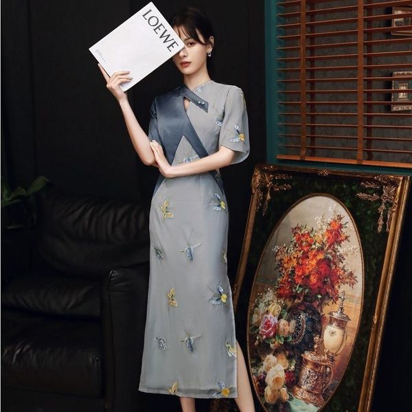 ethnic clothing cheongsam qipao chinese dress modern 2021 improved retro evening silk elegant chiffon women slim, Red
ethnic clothing cheongsam qipao chinese dress modern 2021 improved retro evening silk elegant chiffon women slim, Red