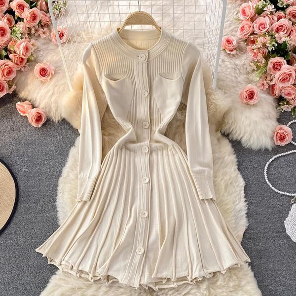 casual dresses elegant o neck slim sweater dress for autumn winter long-sleeved midi a-line womens stretch knitted retro pleated, Black;gray
casual dresses elegant o neck slim sweater dress for autumn winter long-sleeved midi a-line womens stretch knitted retro pleated, Black;gray