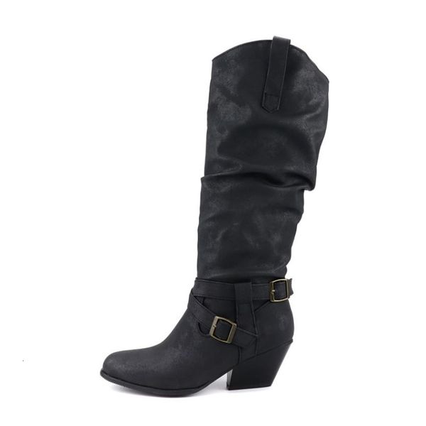 fitwee knee buckle fashion high heel winter shoes women retro long boots office lady footwear size 34-43 2dlu, Black
fitwee knee buckle fashion high heel winter shoes women retro long boots office lady footwear size 34-43 2dlu, Black