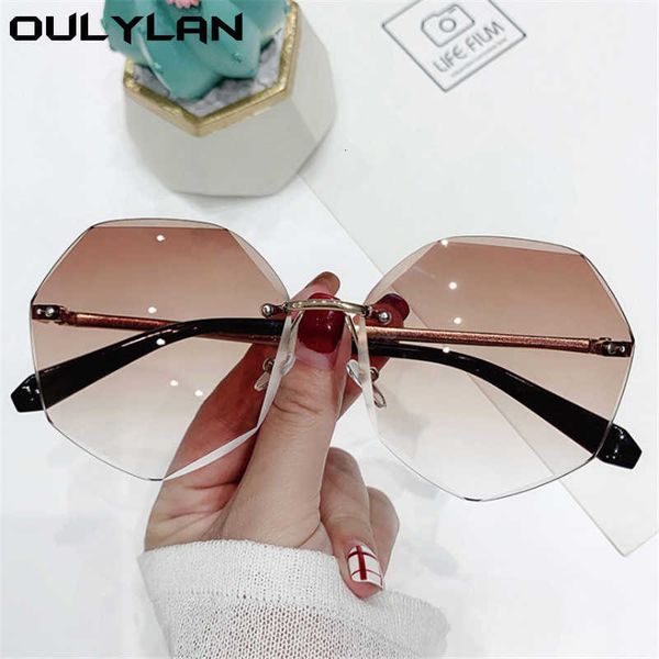sun glasses oulylan metal rimless glasses women design polygon trimming vintage classic gradient shades uv400 pink eyewear, White;black
sun glasses oulylan metal rimless glasses women design polygon trimming vintage classic gradient shades uv400 pink eyewear, White;black