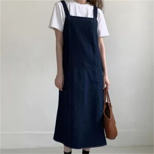casual dresses 2021 preppy style blue denim chic stylish femme loose straight cowboy overalls long vestidos bc2q, Black;gray
casual dresses 2021 preppy style blue denim chic stylish femme loose straight cowboy overalls long vestidos bc2q, Black;gray