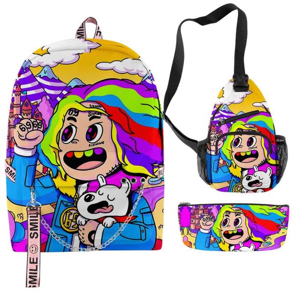 backpack 6ix9ine singer 3d for men 3pcs/set women oxford waterproof lapchildren boys girls schoolbag
backpack 6ix9ine singer 3d for men 3pcs/set women oxford waterproof lapchildren boys girls schoolbag
