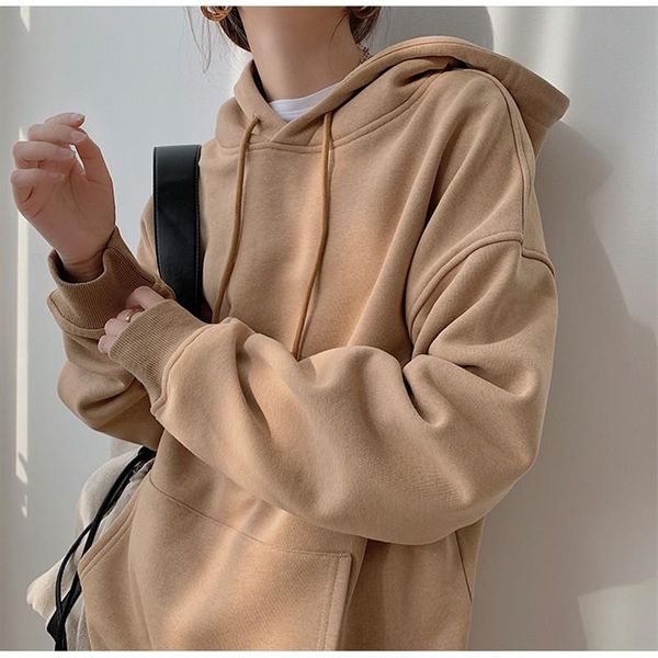 women's hoodies & sweatshirts alien kitty women sweatershirt 2021 winter hooded pullover solid loose cotton velvet elegant all match fe, Black
women's hoodies & sweatshirts alien kitty women sweatershirt 2021 winter hooded pullover solid loose cotton velvet elegant all match fe, Black