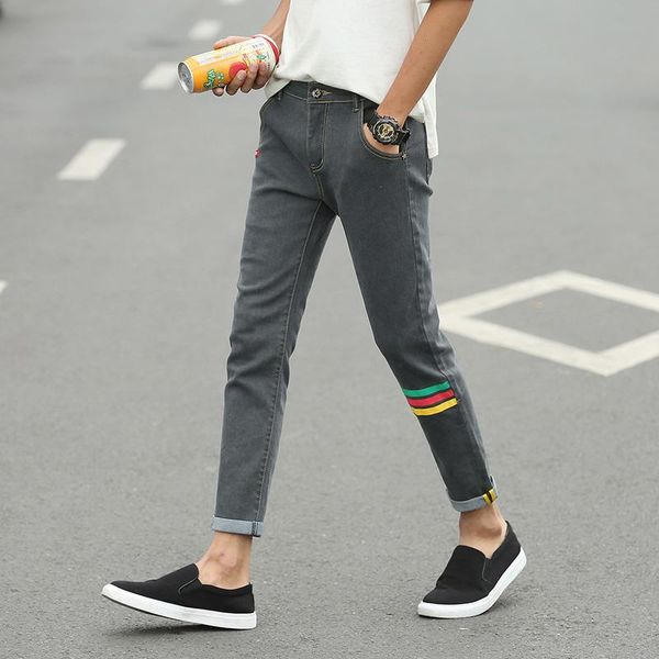 contrast printed skinny jeans men slim large size ankle length pencil pants breathable cotton casual 26-36 men's, Blue
contrast printed skinny jeans men slim large size ankle length pencil pants breathable cotton casual 26-36 men's, Blue