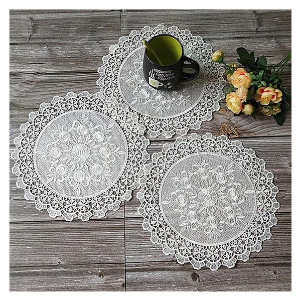 mats & pads retro white lace round embroidery table place mat washable heat-resistant placemats dining tea glass doily kitchen
mats & pads retro white lace round embroidery table place mat washable heat-resistant placemats dining tea glass doily kitchen