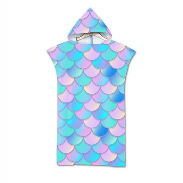 towel adults hooded bath fish scale printed microfiber wearable beach robe bathroom summer outdoor cloak bathrobe 
towel adults hooded bath fish scale printed microfiber wearable beach robe bathroom summer outdoor cloak bathrobe