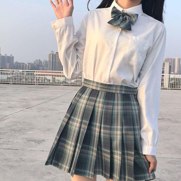 clothing sets japan korean style school uniform skirt women pleated mini girl high waist plaid summer short skirts, White
clothing sets japan korean style school uniform skirt women pleated mini girl high waist plaid summer short skirts, White