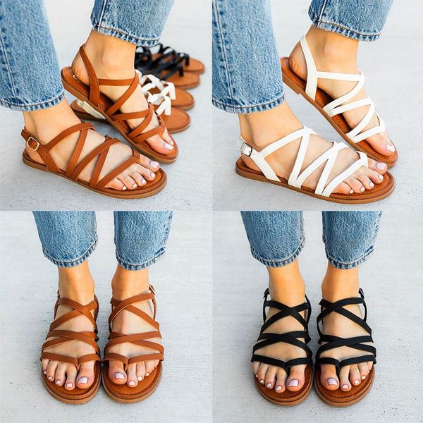 women sandals flats shoes peep-toe flat summer thong ladies ankle strap beach for d30, Black
women sandals flats shoes peep-toe flat summer thong ladies ankle strap beach for d30, Black