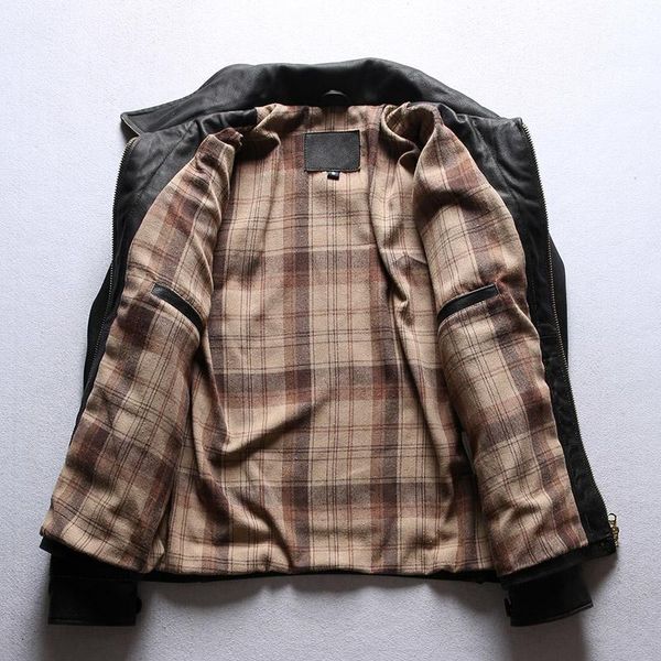 men's leather & faux vintage black 2021 casual style genuine jacket men large size 3xl real natural cowhide spring slim fit short coat
men's leather & faux vintage black 2021 casual style genuine jacket men large size 3xl real natural cowhide spring slim fit short coat