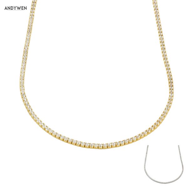 andywen 925 sterling silver gold clear cz zircon chain choker necklace rock punk fashion jewelry wedding full crystal luxu 210330, Golden;silver
andywen 925 sterling silver gold clear cz zircon chain choker necklace rock punk fashion jewelry wedding full crystal luxu 210330, Golden;silver