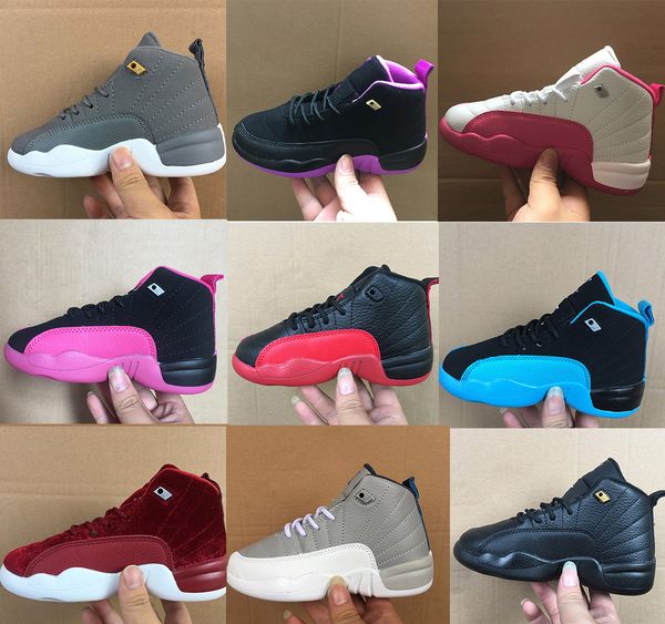 kids 12s basketball shoes youth childrens athletic 12 sports for boy girls sneaker black pink blue size:28-35
kids 12s basketball shoes youth childrens athletic 12 sports for boy girls sneaker black pink blue size:28-35