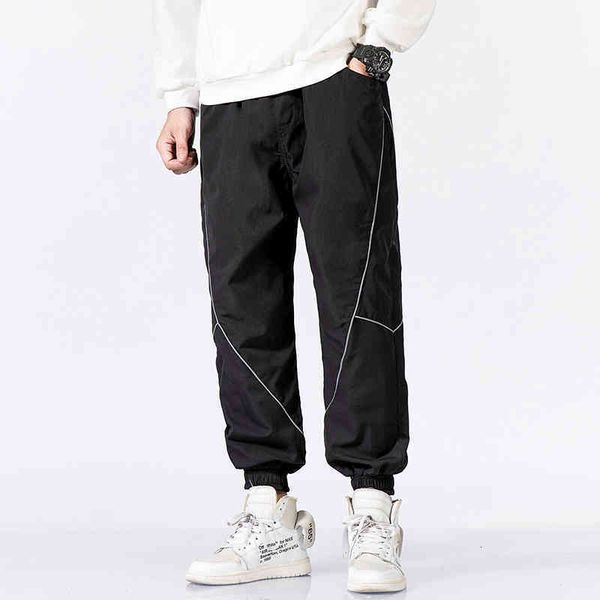 men's pants cargo harajuku casual track trouser hip hop streetwear reflective harem joggers sweatpants m226, Black
men's pants cargo harajuku casual track trouser hip hop streetwear reflective harem joggers sweatpants m226, Black