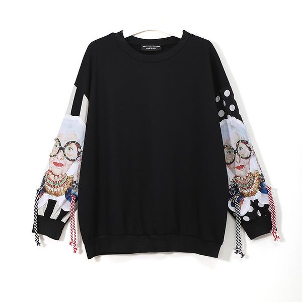 women's hoodies & sweatshirts harajuku hoodie black long sleeve sweatshirt ladies patchwork print tassel pullover
women's hoodies & sweatshirts harajuku hoodie black long sleeve sweatshirt ladies patchwork print tassel pullover