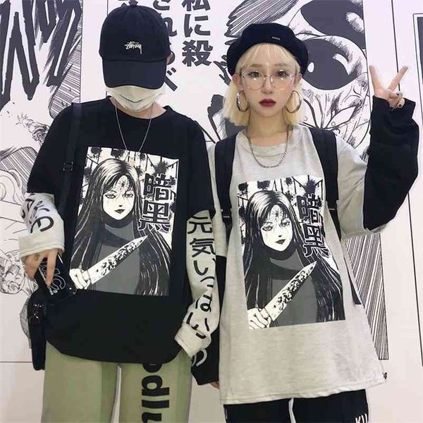 paris girl harajuku japanese anime print women sweatshirt fake 2 pieces o-neck long sleeve casual loose female t-shirt 210524, White
paris girl harajuku japanese anime print women sweatshirt fake 2 pieces o-neck long sleeve casual loose female t-shirt 210524, White