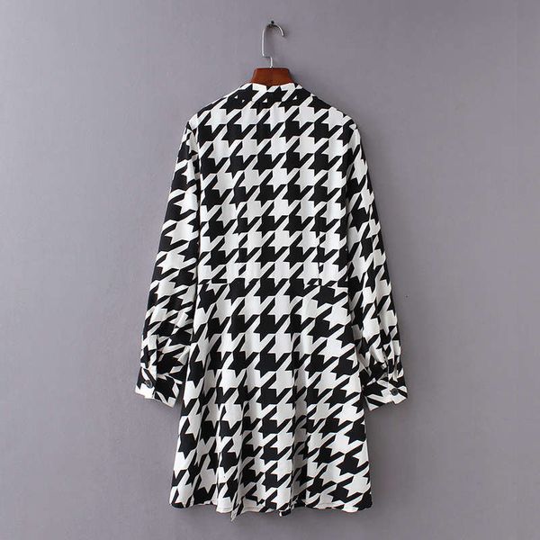 autumn casual dresses wind winter women's style thousand bird lattice show thin long sleeve dress, Black;gray
autumn casual dresses wind winter women's style thousand bird lattice show thin long sleeve dress, Black;gray