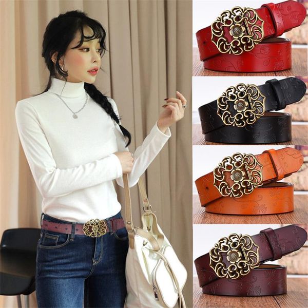 belts wild for women belt luxury fashion personality vintage design national court metal carving buckle jeans, Black;brown
belts wild for women belt luxury fashion personality vintage design national court metal carving buckle jeans, Black;brown