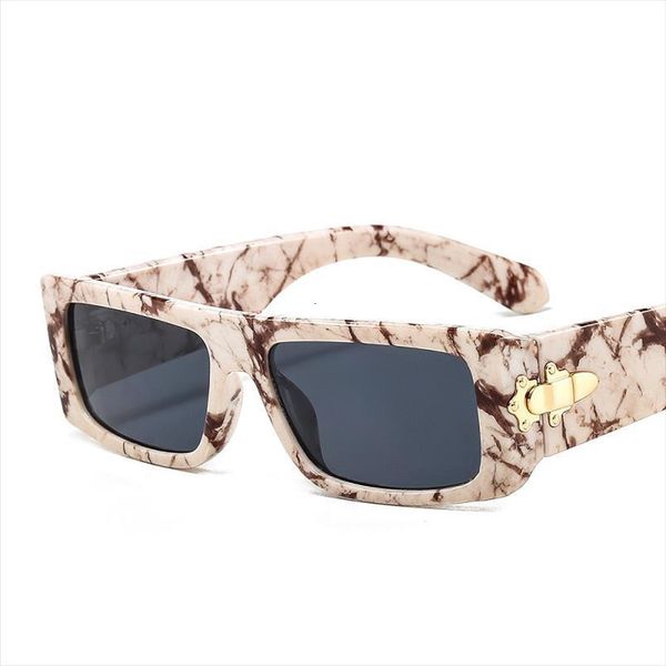 marbling rectangle sunglasses women men fashion brand designer color uv400 lens pc metal hasp frame, White;black
marbling rectangle sunglasses women men fashion brand designer color uv400 lens pc metal hasp frame, White;black