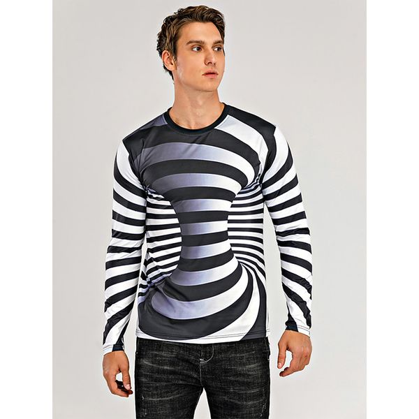 stripe mens 3d print t-shirt visual impact party streetwear round neck long sleeves graphic optical illusion plus size print daily, White;black
stripe mens 3d print t-shirt visual impact party streetwear round neck long sleeves graphic optical illusion plus size print daily, White;black