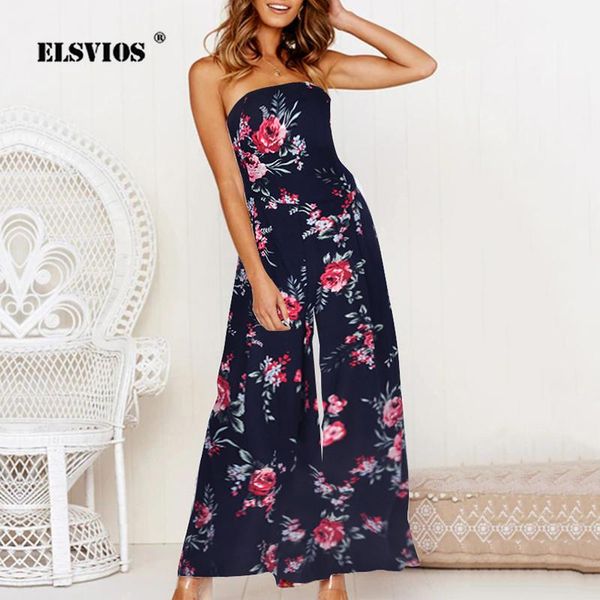 women's jumpsuits & rompers elsvios jumpsuit floral print backless women 2021 strapless wide leg elegant overalls summer ruffle casual, Black;white
women's jumpsuits & rompers elsvios jumpsuit floral print backless women 2021 strapless wide leg elegant overalls summer ruffle casual, Black;white