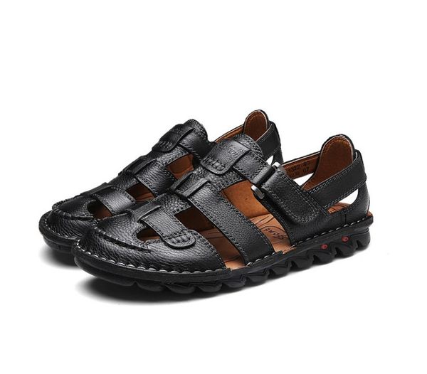 classic cow leather sandals summer outdoor handmade mens sandal fashion comfortable men beach shoes size48, Black
classic cow leather sandals summer outdoor handmade mens sandal fashion comfortable men beach shoes size48, Black