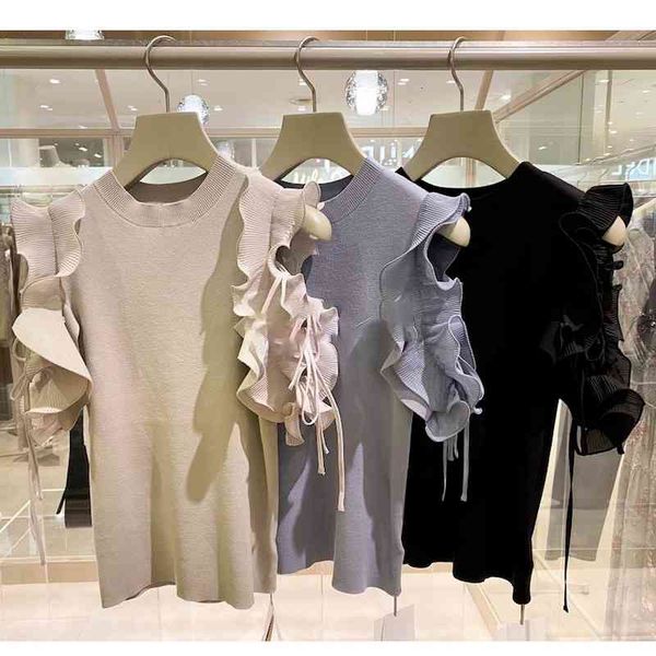 women's sweaters elegant slim knitted women chic ruffles patchwork pullovers woman age-reducing off-the-shoulder knitting t-s, White;black
women's sweaters elegant slim knitted women chic ruffles patchwork pullovers woman age-reducing off-the-shoulder knitting t-s, White;black