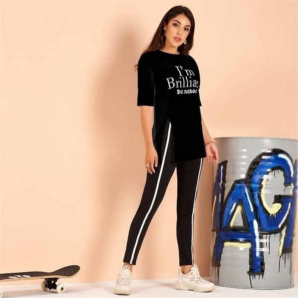 womens tracksuit letter print striped long sleeve drawstring hoodie sweatpants sport set 220315, White
womens tracksuit letter print striped long sleeve drawstring hoodie sweatpants sport set 220315, White