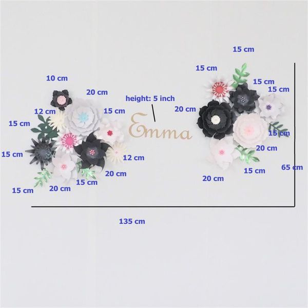 decorative flowers & wreaths cardstock white black fleur diy paper name sign kit for nursery wall deco baby shower boys room birthday backdr
decorative flowers & wreaths cardstock white black fleur diy paper name sign kit for nursery wall deco baby shower boys room birthday backdr