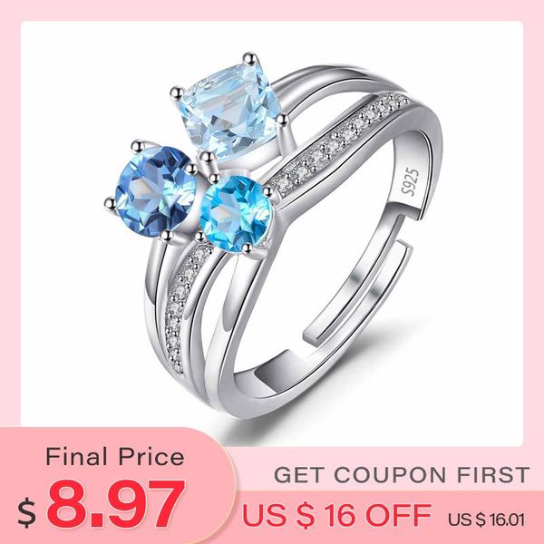 cluster rings jewelrypalace infinity 1.7ct multi color genuine gemstone blue z white 3 stone open adjustable ring 925 sterling silve, Golden;silver
cluster rings jewelrypalace infinity 1.7ct multi color genuine gemstone blue z white 3 stone open adjustable ring 925 sterling silve, Golden;silver
