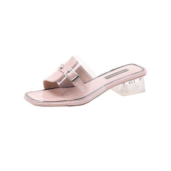 women's slippers with heel fashion all-match shoe upper buckle design elegant trendy casual open-toed, Black
women's slippers with heel fashion all-match shoe upper buckle design elegant trendy casual open-toed, Black