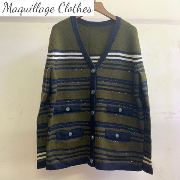 women's knits & tees 2021 sping autumn fashion brand 83% cashmere wool cardigans chic v-neck stripe knitting coat b619, White
women's knits & tees 2021 sping autumn fashion brand 83% cashmere wool cardigans chic v-neck stripe knitting coat b619, White