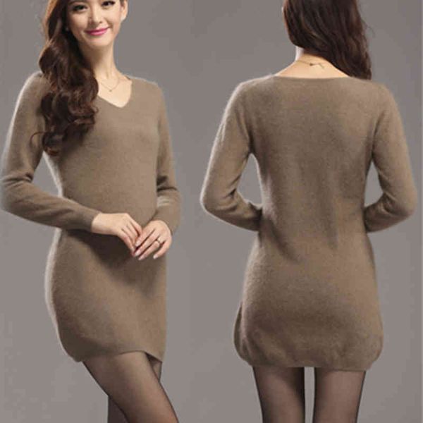 sweaters 2021 autumn winter women knitted sweater female v-neck warm long sleeve pure color mink cashmere mini, White;black
sweaters 2021 autumn winter women knitted sweater female v-neck warm long sleeve pure color mink cashmere mini, White;black
