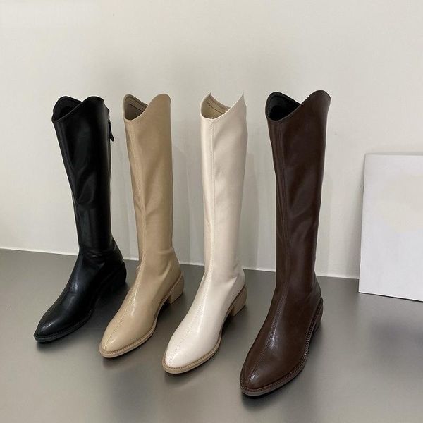 boots women knee-high pu leather zipper fashion pointed toe black female knight short and long winter 2021
boots women knee-high pu leather zipper fashion pointed toe black female knight short and long winter 2021