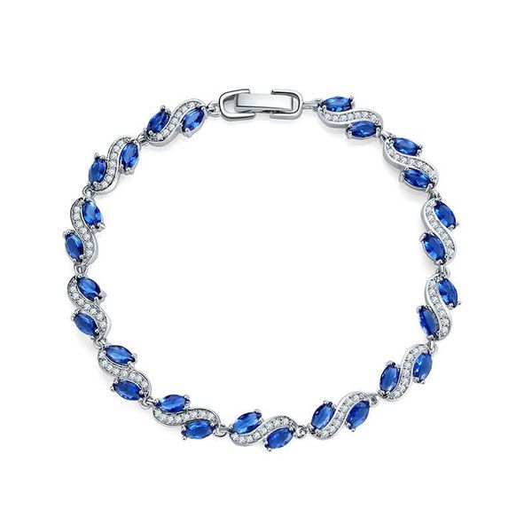 link, chain moonrocy silver color cz bracelets cubic zirconia blue crystal jewelry wholesale drop waterdrop for women girls gift, Black
link, chain moonrocy silver color cz bracelets cubic zirconia blue crystal jewelry wholesale drop waterdrop for women girls gift, Black