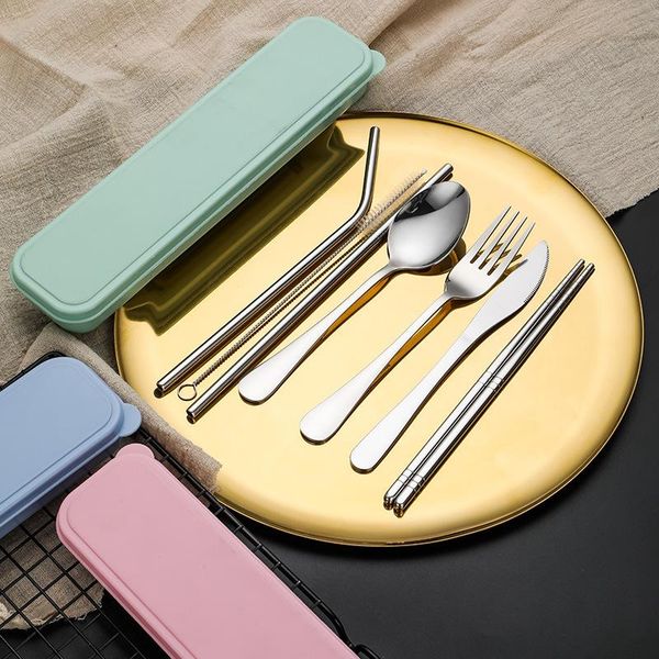 dinnerware sets 7-piece cutlery set full tableware kitchen utensils travel reusable portable chopsticks spoon fork dinner knive straws carry
dinnerware sets 7-piece cutlery set full tableware kitchen utensils travel reusable portable chopsticks spoon fork dinner knive straws carry