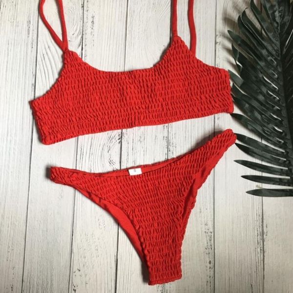 women's swimwear summer women red brazilian bikini set thong bottom 2021 beach push-up up swimsuit beachwear, White;black
women's swimwear summer women red brazilian bikini set thong bottom 2021 beach push-up up swimsuit beachwear, White;black